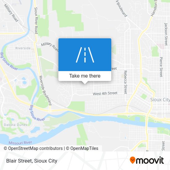 Mapa de Blair Street