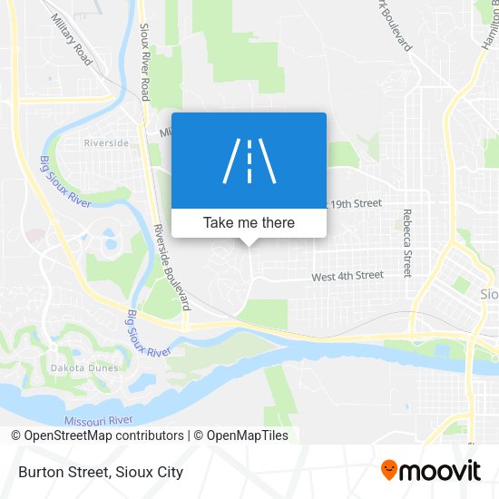 Mapa de Burton Street