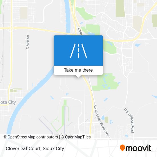 Cloverleaf Court map