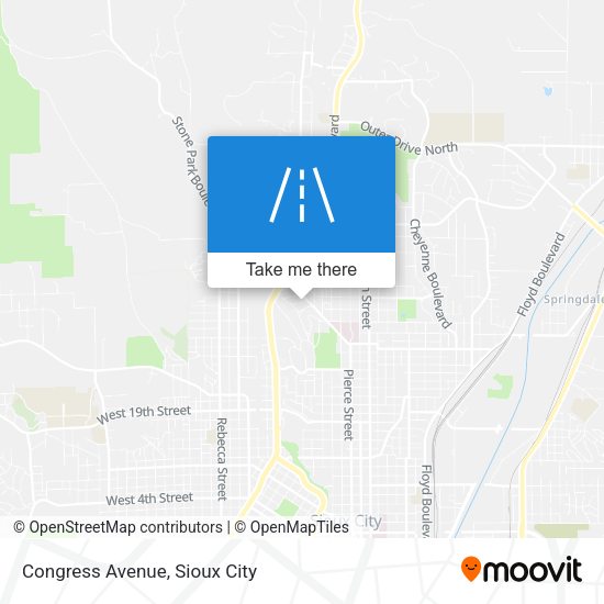 Congress Avenue map