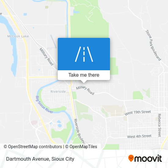 Mapa de Dartmouth Avenue