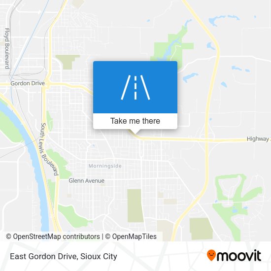 East Gordon Drive map