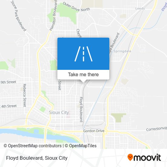 Floyd Boulevard map