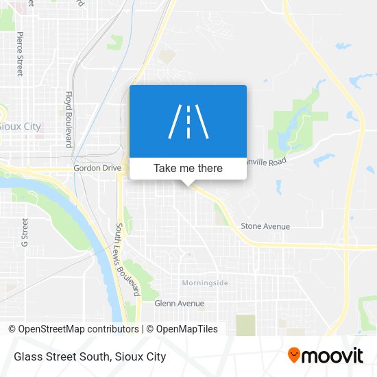 Glass Street South map