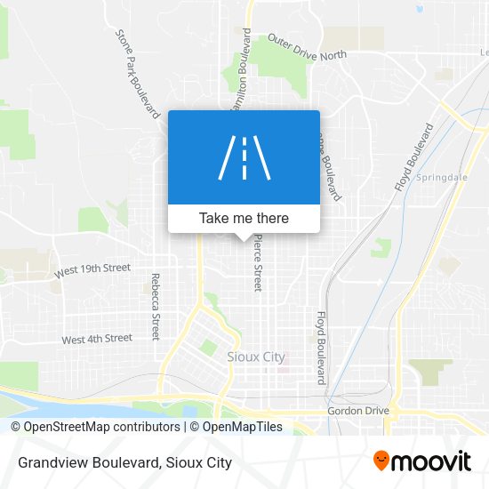 Grandview Boulevard map