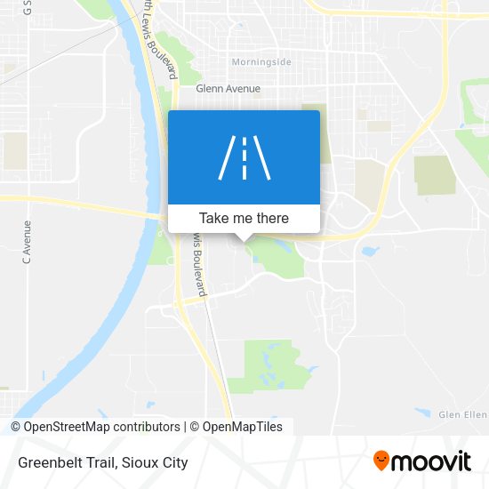 Mapa de Greenbelt Trail