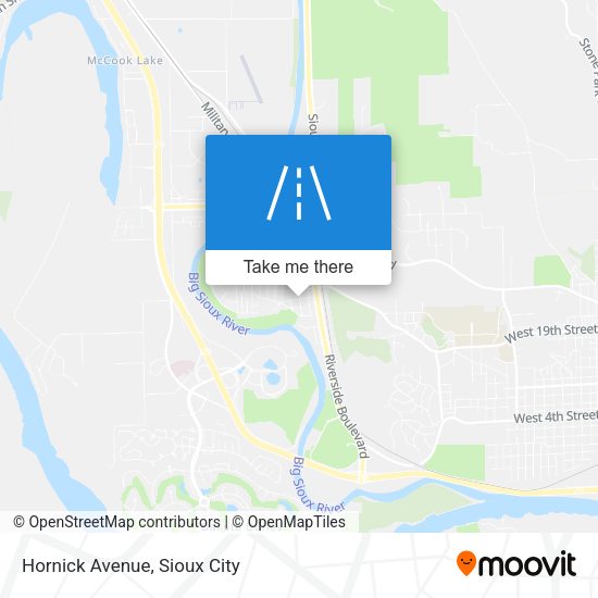 Mapa de Hornick Avenue