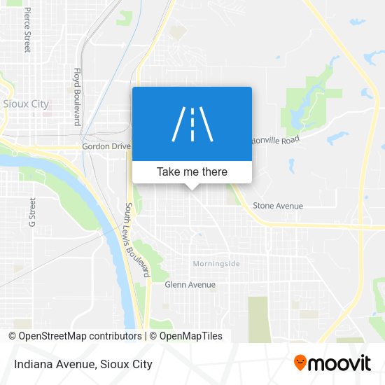 Indiana Avenue map