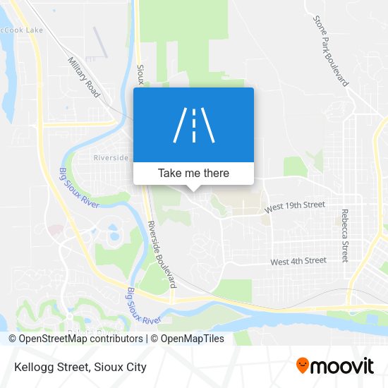 Mapa de Kellogg Street