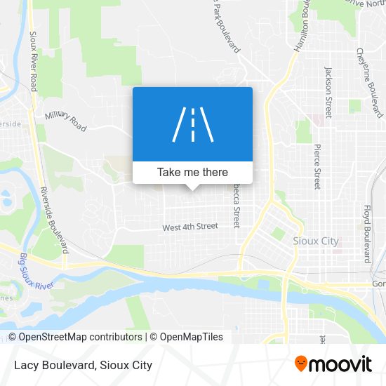 Lacy Boulevard map