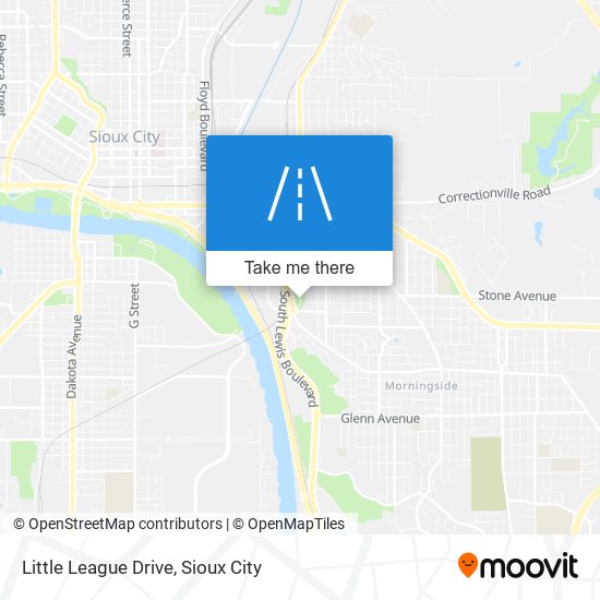 Little League Drive map