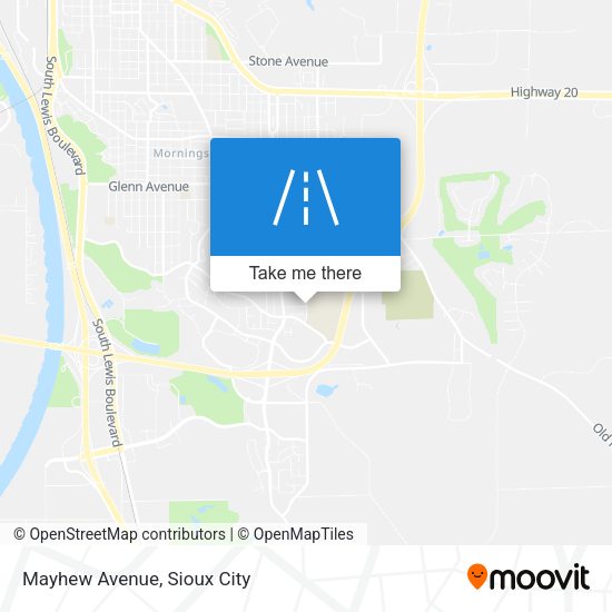 Mapa de Mayhew Avenue