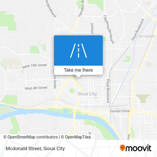 Mcdonald Street map