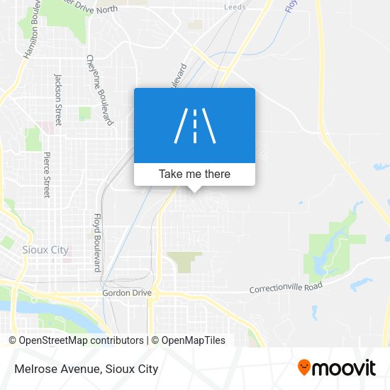 Mapa de Melrose Avenue