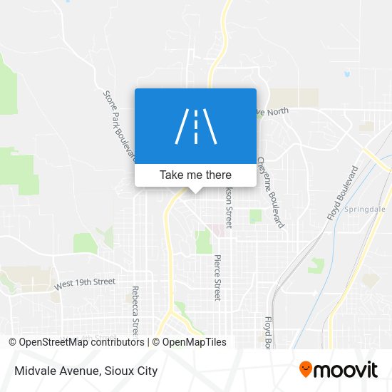 Midvale Avenue map