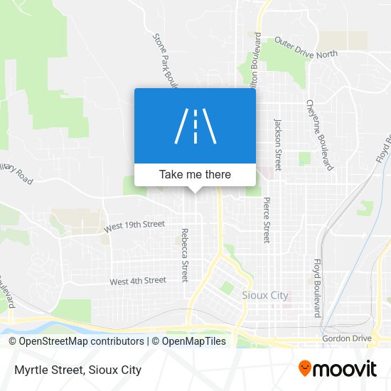 Mapa de Myrtle Street