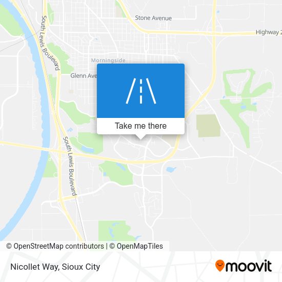 Mapa de Nicollet Way