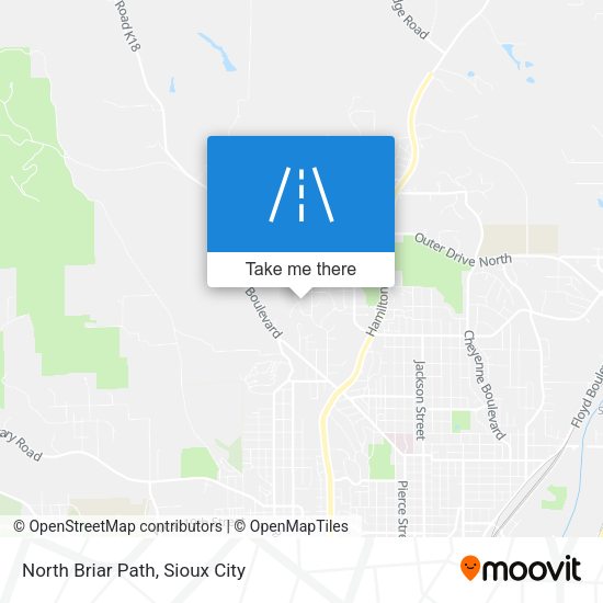 North Briar Path map