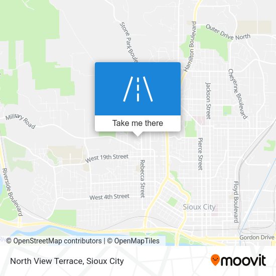 North View Terrace map