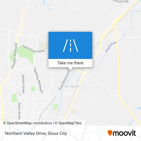Northern Valley Drive map