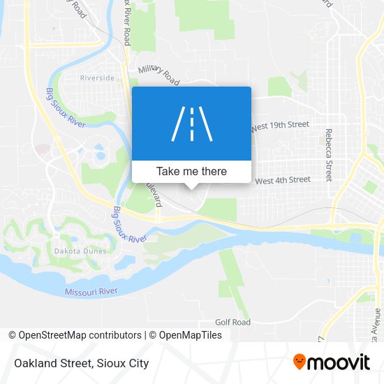 Mapa de Oakland Street