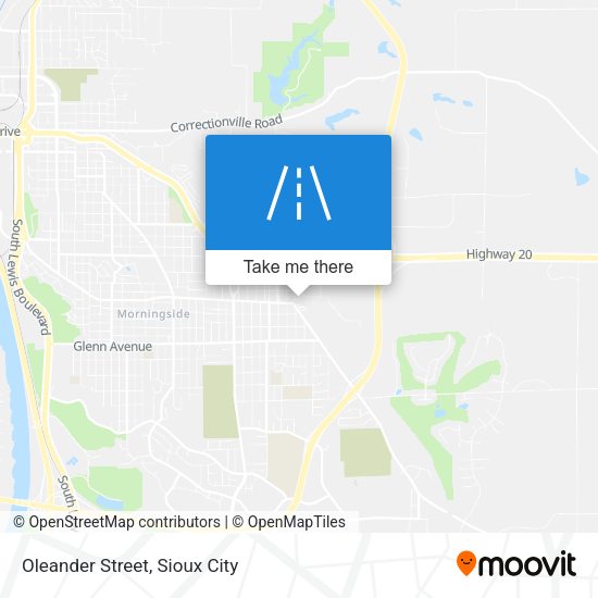 Mapa de Oleander Street