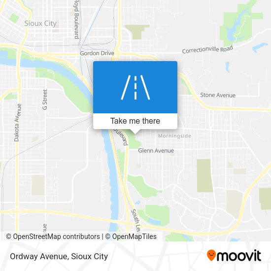 Mapa de Ordway Avenue