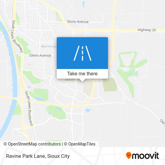 Ravine Park Lane map