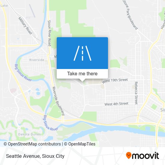 Mapa de Seattle Avenue