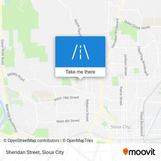 Sheridan Street map