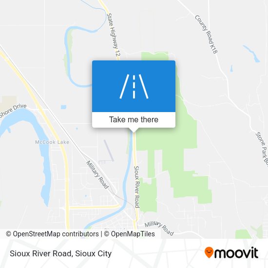 Mapa de Sioux River Road