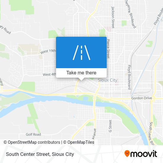 South Center Street map