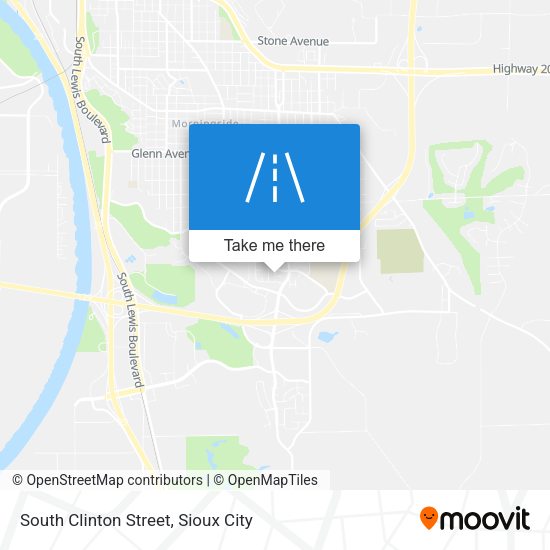 South Clinton Street map