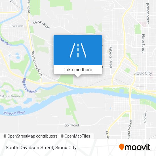 South Davidson Street map