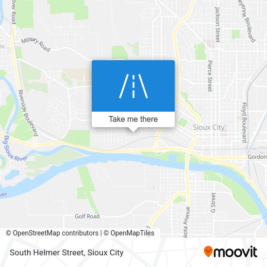 South Helmer Street map
