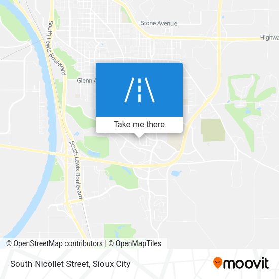 South Nicollet Street map