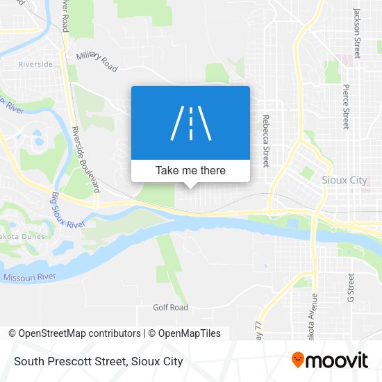 South Prescott Street map