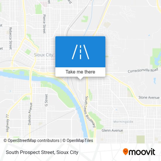 South Prospect Street map