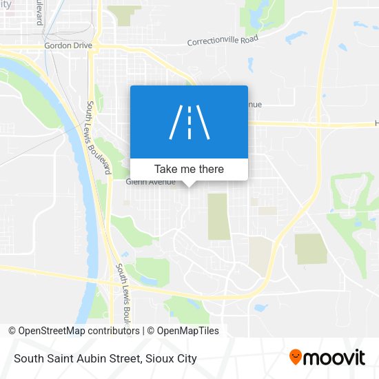 South Saint Aubin Street map