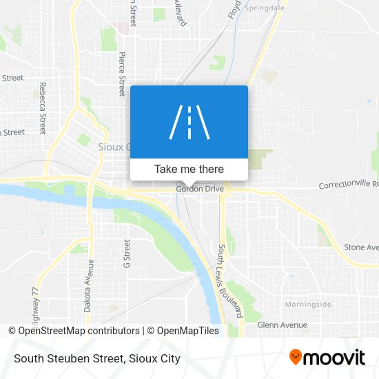 Mapa de South Steuben Street
