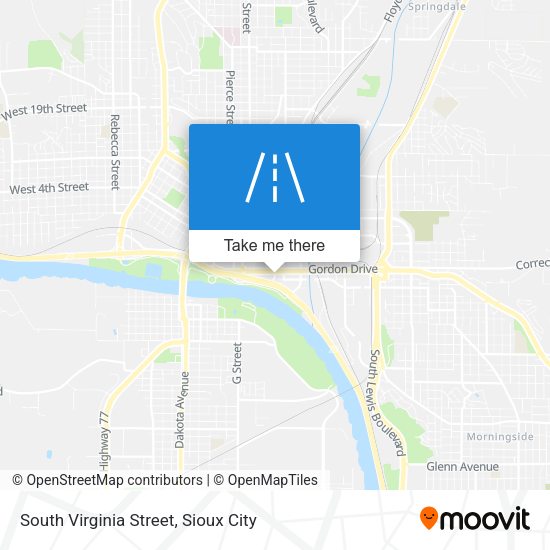 South Virginia Street map