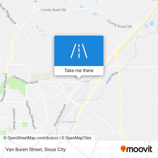 Mapa de Van Buren Street