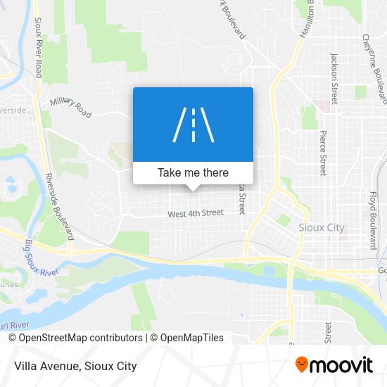 Mapa de Villa Avenue