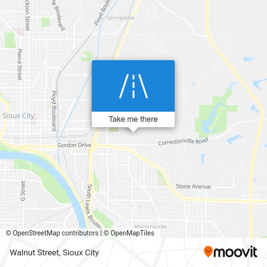 Mapa de Walnut Street