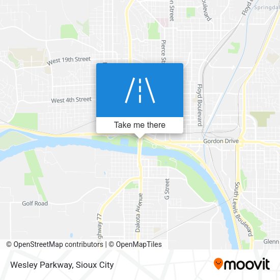 Mapa de Wesley Parkway