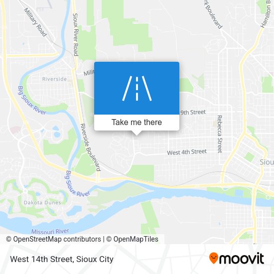Mapa de West 14th Street