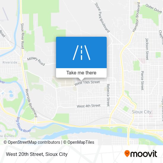 Mapa de West 20th Street