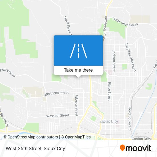 Mapa de West 26th Street