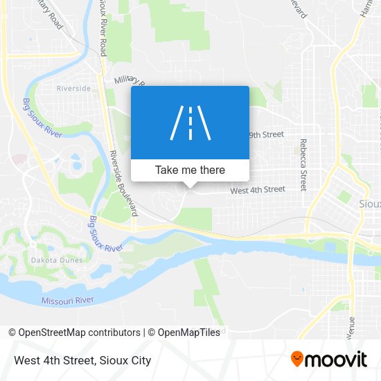 West 4th Street map