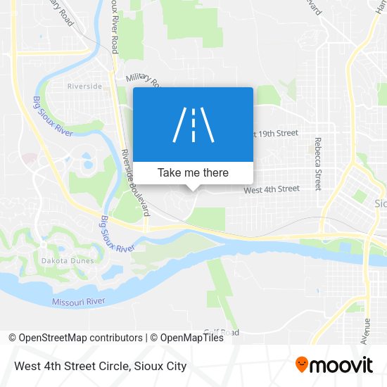West 4th Street Circle map